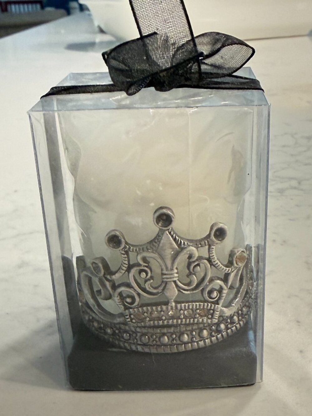 Crown Votive Candle Holder | Silver Princess Crown Candle Decor